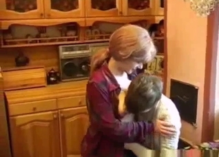 Busty redhead mother seduces her own stepson